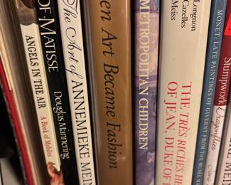 Angels in the Air by Ania Mochslinska, The Art of Matisse by Douglas Mannering, The Art of Annemieke Mein by Douglas Mannering, When Art Became Fashion: Kosode in Edo-Period Japan by Dale Carolyn Gluckman and Sharon Sadako Takeda, Metropolitan Children by Barbara Burn, The Tres Riches Heures of Jean, Duke of Berry by Jean Longon and Raymond Cazelles