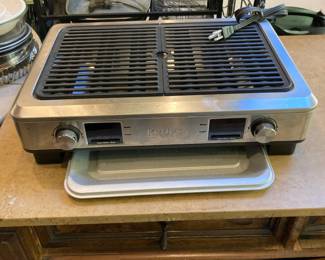 Krups Indoor Smokeless Portable Indoor Grill