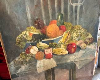 Kitchen Scene Still Life Painting on Large Canvas