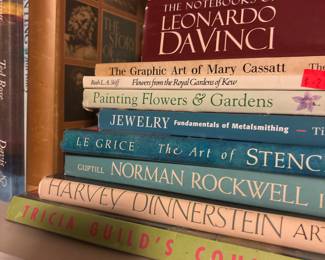 The Notebooks of Leonardo DaVinci in One Volume by Edward MacCurdy, The Art of Stencilling by Lyn Le Grice, Harvey Dinnerstein: Artist at Work - by Harvey Dinnerstein