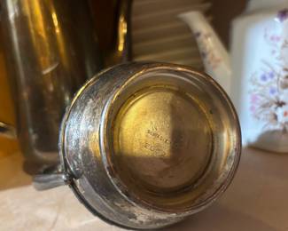  National Silver On Copper Lidded Sugar Bowl