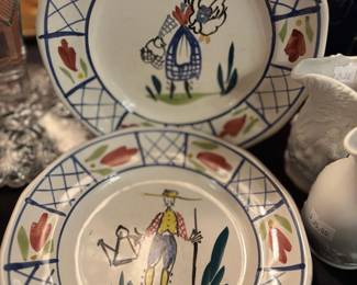 Pair of Stebner Pottery Appetizer Plates