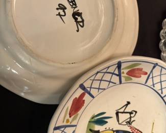 Pair of Stebner Pottery Appetizer Plates