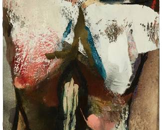 1326
Peter Liashkov
(b. 1939)
Female Torso
Oil and encaustic on SynSkin board
Signed and titled on the frame's backing board, presumably by the artist: Liashkov
19.75" H x 16" W
Estimate: $300 - $500