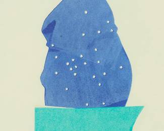 1292
Larry Nisula
(b. 1960)
"Flask"
Woodcut in colors on paper
Edition: An artist's proof aside from the edition of unknown size
Signed, titled, and inscribed "A/P" in pencil in the lower margin: Nisula
Image: 12" H x 7" W; Sheet: 15.25" H x 11.125" W
Estimate: $100 - $200