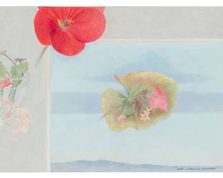 1178
John Langley Howard
(1902-1999)
"Doodle"
Watercolor on paper
Signed lower right: John Langley Howard; titled on a label affixed to the frame's backing board
Sight: 7.375" H x 12.125" W
Estimate: $200 - $300
