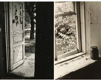 1261
Boris Kuperschmidt (20th Century)
Two works:

"Chernobyl," 1992
Gelatin silver print on paper mounted to a support mount
Signed, titled, and dated in ink on the support mount, below the sheet edge: Boris Kuperschmidt / 1992
Image/Sheet: 10" H x 8" W Sight: 12.75" H x 9.75" W

"Chernobyl City," 1992
Gelatin silver print on paper mounted to a support mount
Signed, titled, and dated in ink on the support mount, below the sheet edge: Boris Kuperschmidt / 1992
Image: 10.25" H x 7.125" W; Sheet: 10" H x 8" W; Sight: 12.5" H x 9.5" W
Estimate: $200 - $400
