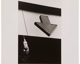 1266
Ralph Gibson
(b. 1939)
Untitled, from the portfolio "New York 1967-1970," 1968
Gelatin silver print on paper
Signed and dated in pencil along the verso of the lower margin edge: Ralph Gibson 1968
Image: 9" H x 6" W; Sheet: 14" H x 11" W
Estimate: $200 - $300