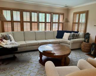 COFFEE & ACCENT TABLES, OVERSIZED SECTIONAL SOFA