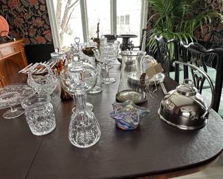 Jan Barboglio glass pitcher with tray