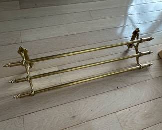 Brass towel rack
