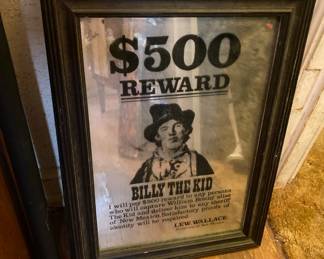 Billy The Kid Framed Mirror
