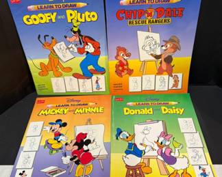Disney Learn To Draw books By Walter Foster