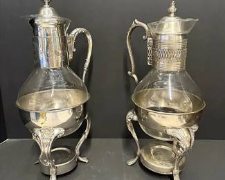 SilverPlated Glass Carafe Pair.jpeg
