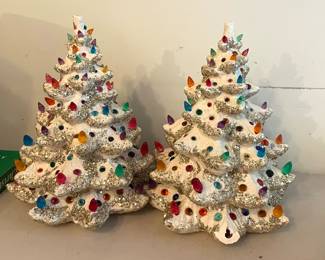 Vintage ceramic trees
