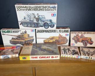 Military model kits vintage 
