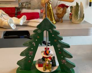 German Christmas windmill pyramid vtg