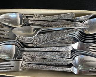 Vintage cutlery set, SCC Leaf Velvet Japan 