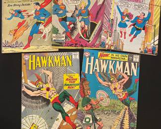 DC Action Comics & DC Hawkeye comics vtg