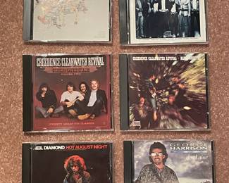 George Harrison, Credence Clearwater Revival, Electric Light Orchestra, Neil Diamond CDs