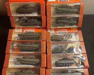 Vintage Roco Minitanks, diecast models 