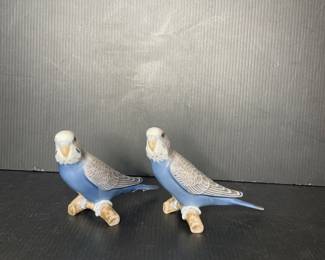 Royal Copenhagen parrot figurines 