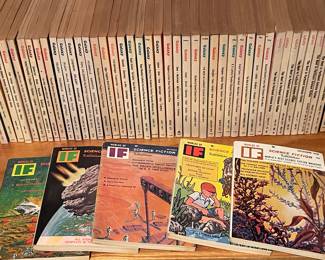 Worlds of If Science Fiction Tomorrow Magazines vtg  