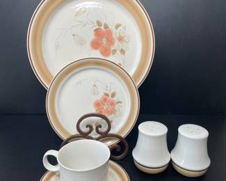 Vintage stoneware Water colors Hearthside Blush vtg 