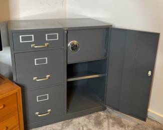 Cole Steel Locking Safe & File Cabinet CombO