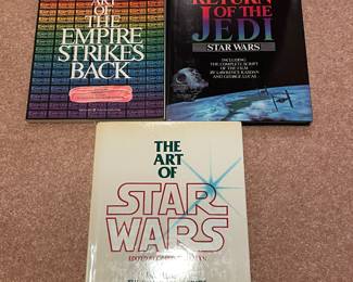 Star Wars large hardcover books vtg 