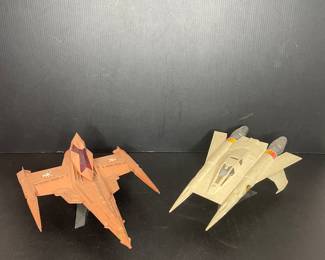 Buck Roger’s Draconian Marauder & Thunderfighter models vtg