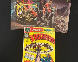 Gold Key The Twilight zone & Space Family Robinson and Harvey Thriller 3 Rocketeers comics 