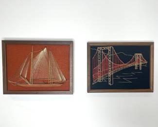 Vtg. string art
