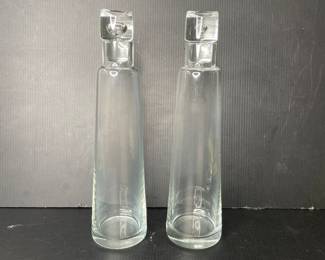 Holmegaard Denmark glass decanters 