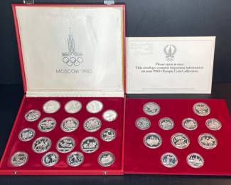 1980 Moscow Summer Olympics silver proof set