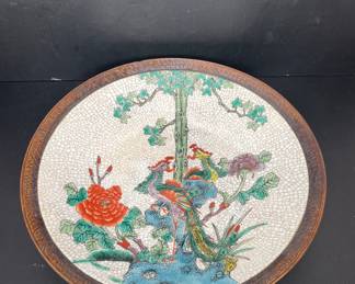 Vintage Chinese Famille Rose porcelain plate