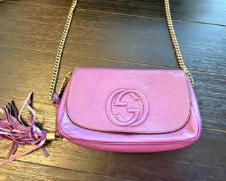 Gucci leather Soho Chain flap shoulder bag