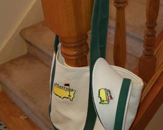 Masters bag and visor