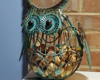 Owl with corks