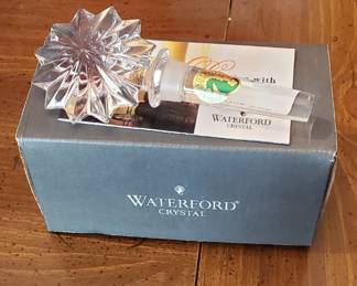 Waterford crystal stopper