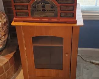 Flip top record player