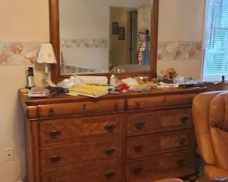 Dresser with mirror
