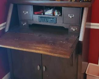 Slant front desk and eagles