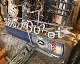 Vintage neon bar, sign, Coors silver bullet