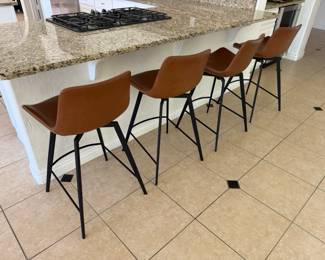 Arhus bar stools x 4, standard bar height 26"