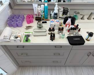 Womens haircare, nail care and body products