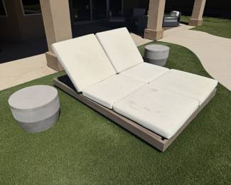 Restoration Hardware (RH) sunlounger (double)