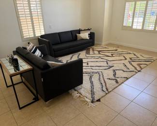 West Elm area rug (white shag) 10 x 8 feet