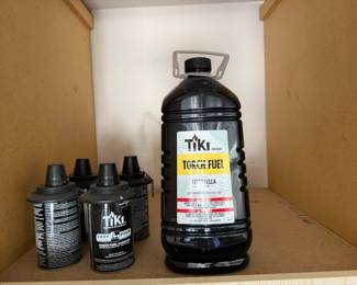 Torch fuel & tiki lighters (also the poles, not pictured)