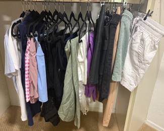 Women's clothing, including golf gear, shorts, skirts, pants and joggers